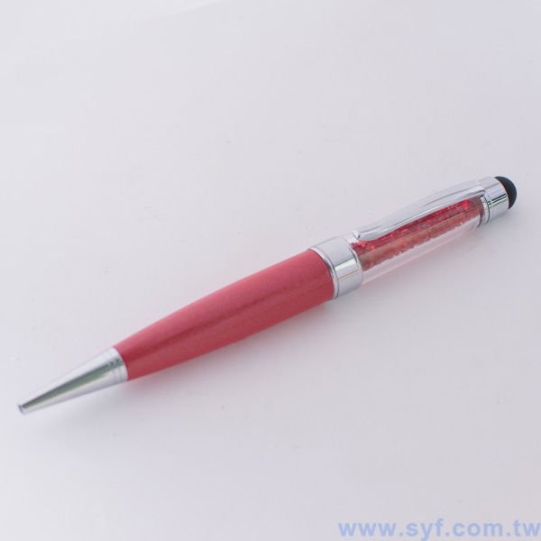 水晶電容觸控筆-金屬廣告禮品筆-多功能觸控廣告原子筆-採購批發贈品筆_1